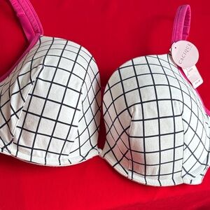 Cacique 42DD cotton cleavage enhance bra. NWT!